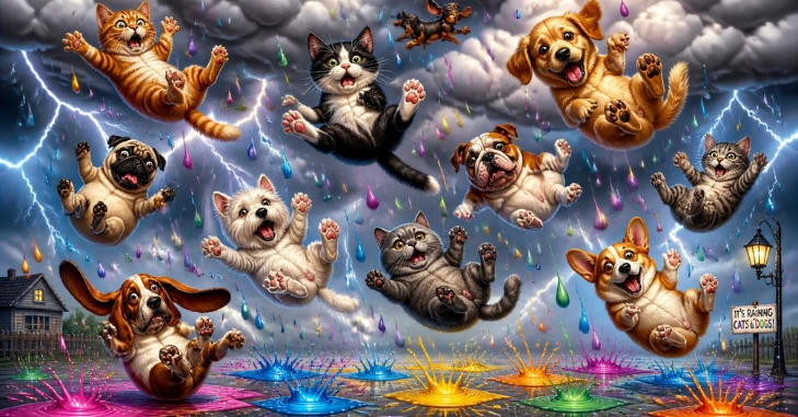 What Does Raining Cats and Dogs Mean?